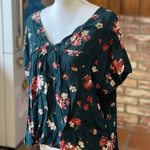 Madewell blouse with flower details